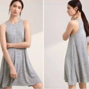 ARITZIA Wilfred Free Grey Rosa Swing Mini Dress